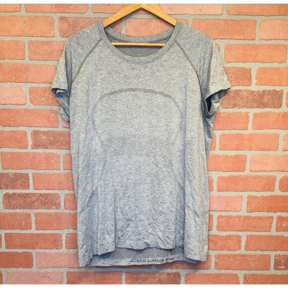 Lululemon Swiftly Tech Short Sleeve Top Heathered Gray Still Your Mind Shirt - Picture 1 of 9
